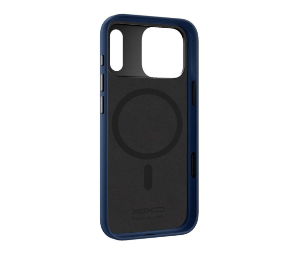 YAXO Leather Gear Slim Case MagSafe iPhone 17 Pro Max Dusky Blue - 1455906 - zdjęcie 3